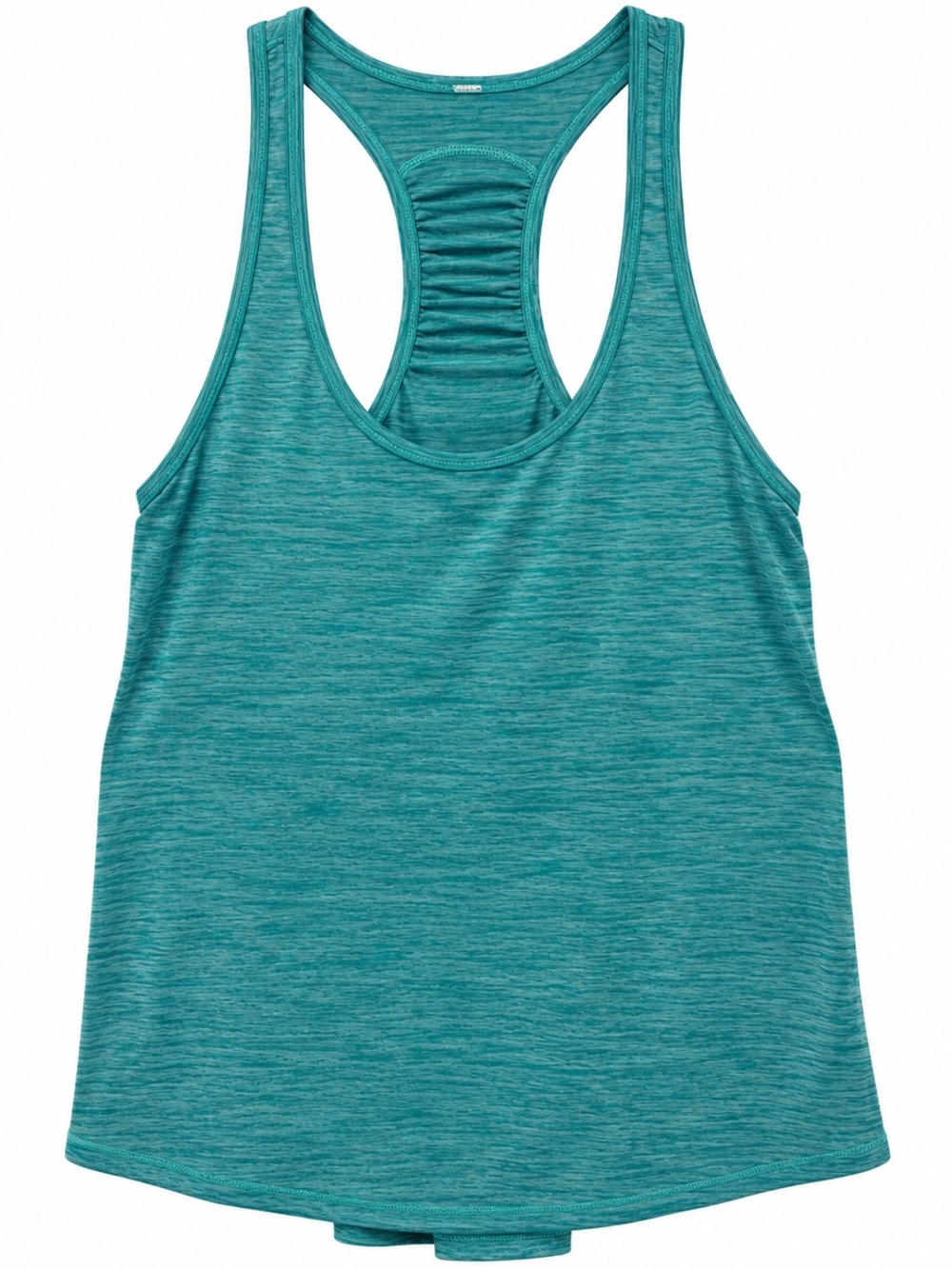 Lululemon Athletica Racerback Tank Top Heathered Teal-Tag Cut Fits Like Size 4